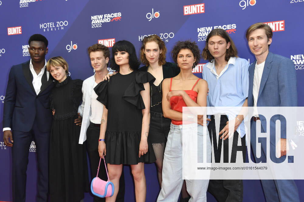 Bless Amada, Lea Drinda, Jonas Holdenrieder, Kurdwin Ayub, Lia von Blarer, Naemi Florez, Milan Herms and Pascal Schröder at the Bunte New Faces Awards Film 2022 at the Delphi Filmpalast Berlin, 23 06 2022 Foto:xN.xKubelkax xFuturexImage