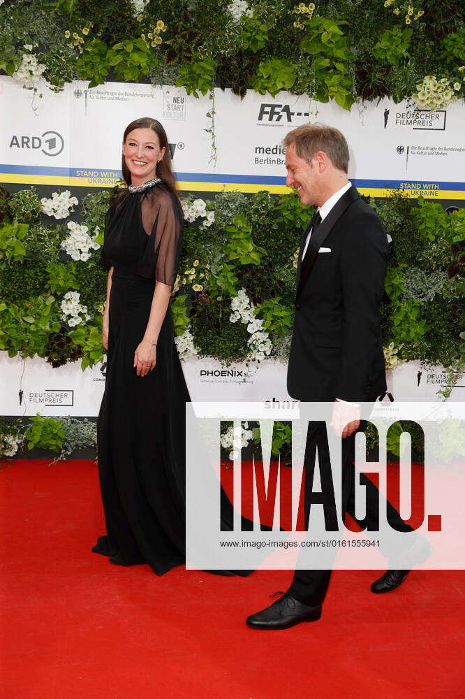 German Film Award 2022 Alexandra Maria Lara with Florian Gallenberger on the red carpet at the Lola German Film Award 2021 ceremony at the Palais am Funkturm in Messe Berlin