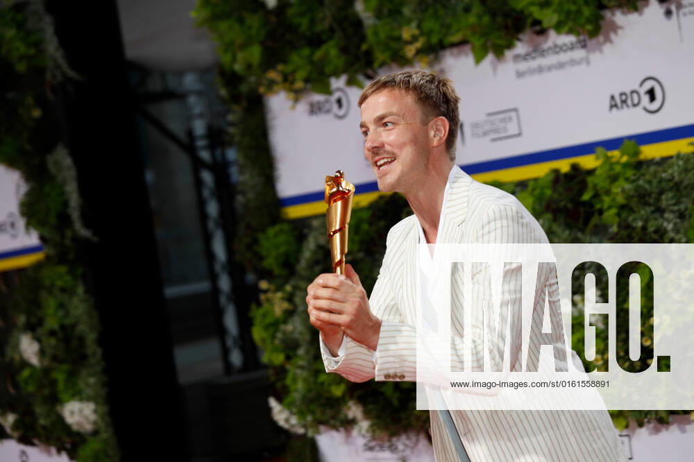 German Film Award 2022 Albrecht Schuch on the red carpet at the Lola German Film Award 2021 ceremony at the Palais am Funkturm in Messe Berlin