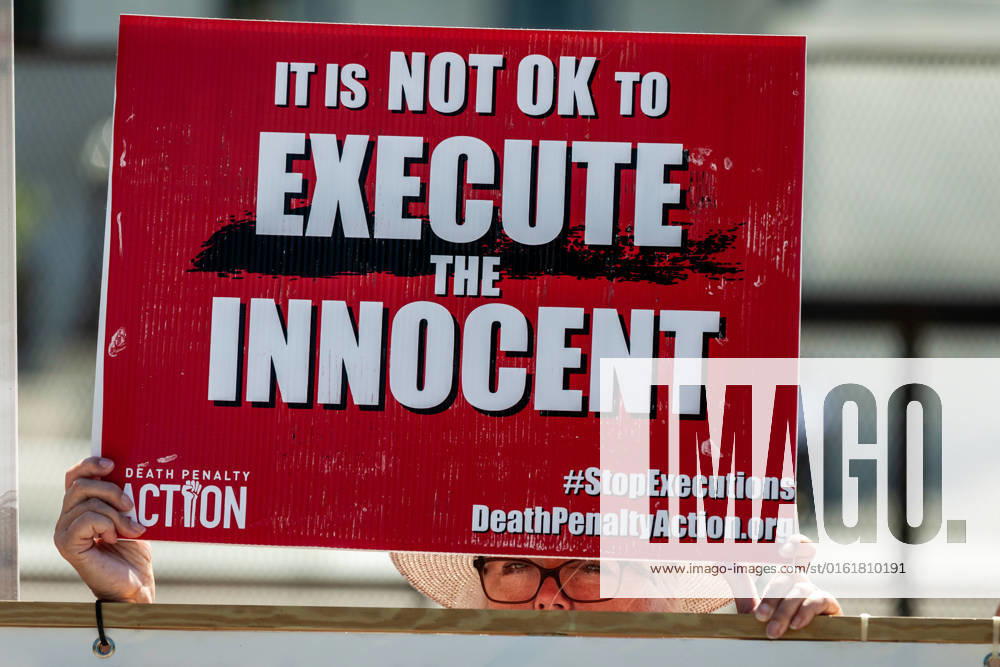 Protest to abolish the death penalty The first day of a fast and vigil at the Supreme Court to abolish the death penalty. Death Penalty Action holds the annual event from June 29 - July 2, the anniversaries of the Court s abolition and reinstatement, respectively, of the death penalty Washington DC United States