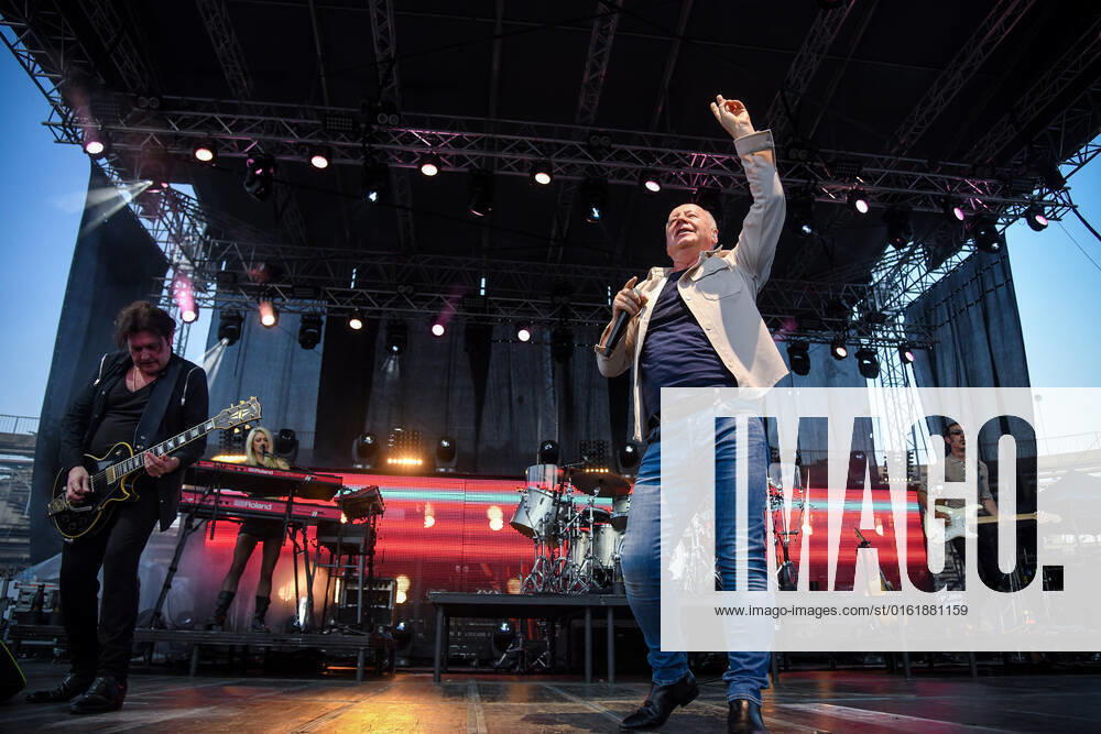 Scottish band Simple Minds performs in Zagreb Jim Kerr, lead singer of Scottish band Simple Minds performs during a concert at SRC Salata, in Zagreb, Craotia, on June 30, 2022. JosipxRegovic PIXSELL