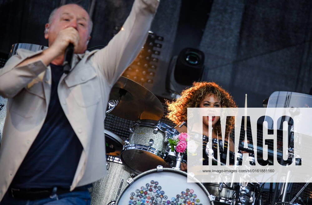 Scottish band Simple Minds performs in Zagreb Cherisse Osei of Scottish rock band Simple Minds performs during a concert at SRC Salata, in Zagreb, Craotia, on June 30, 2022. JosipxRegovic PIXSELL