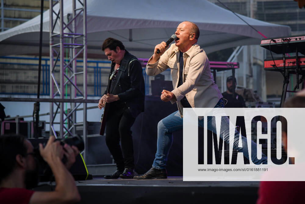 Scottish band Simple Minds performs in Zagreb Jim Kerr, lead singer of Scottish band Simple Minds performs during a concert at SRC Salata, in Zagreb, Craotia, on June 30, 2022. JosipxRegovic PIXSELL