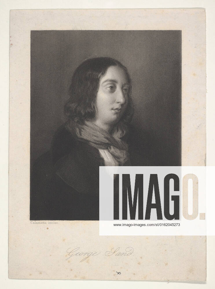 Portrait of George Sand 1837 Luigi Calamatta Italian. Portrait of George Sand 397349