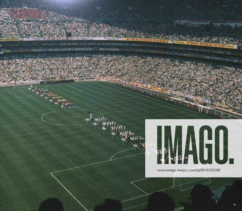 Fussball-Weltmeisterschaft 1970 Eröffnungsfeier im Stadion Azteca in Mexico City. 31.05.1970. HM
