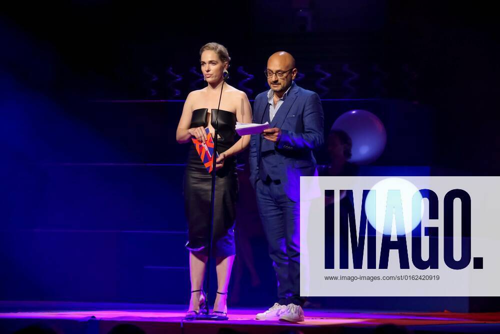 Grafenegg Lower Austria, Austrian Film Award 2022, award gala d Academy of Austrian Film in the picture Verena Altenberger, Arash T Riahi, a d stage, Austrian Film Award 2022.