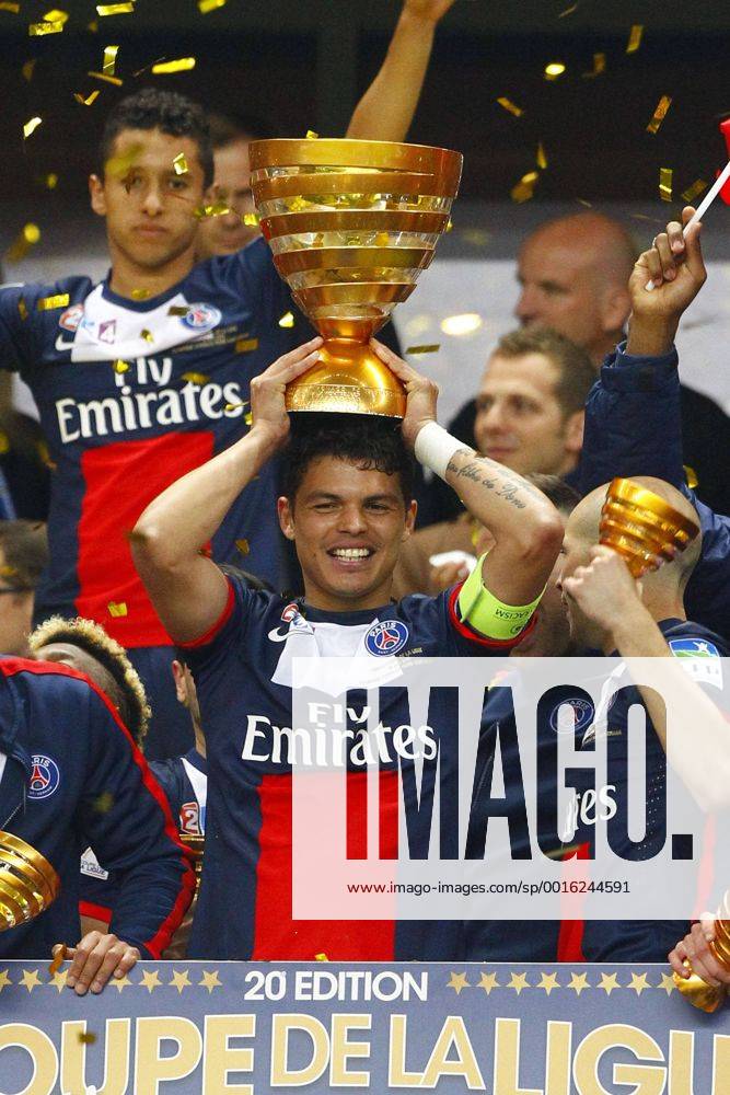 Thiago Silva Equipe (PSG) FOOTBALL : Olympique Lyon vs Paris St Germain (PSG) - Finale Coupe de la Ligue - 19 04 2014 GwendolineLeGoff