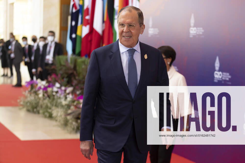 Sergey Lavrov, Foreign Minister of Russia, attends the G20 Foreign Ministers Meeting in Nusa Dua, Bali Indonesia, Nusa Dua Indonesia