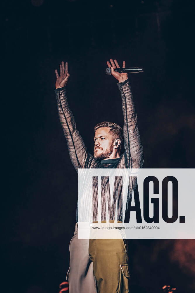 Dan Reynolds of Imagine Dragons performs on stage at MadCool in Ifema, Madrid. Madrid Spain - ZUMAs197 20220707_zaa_s197_372