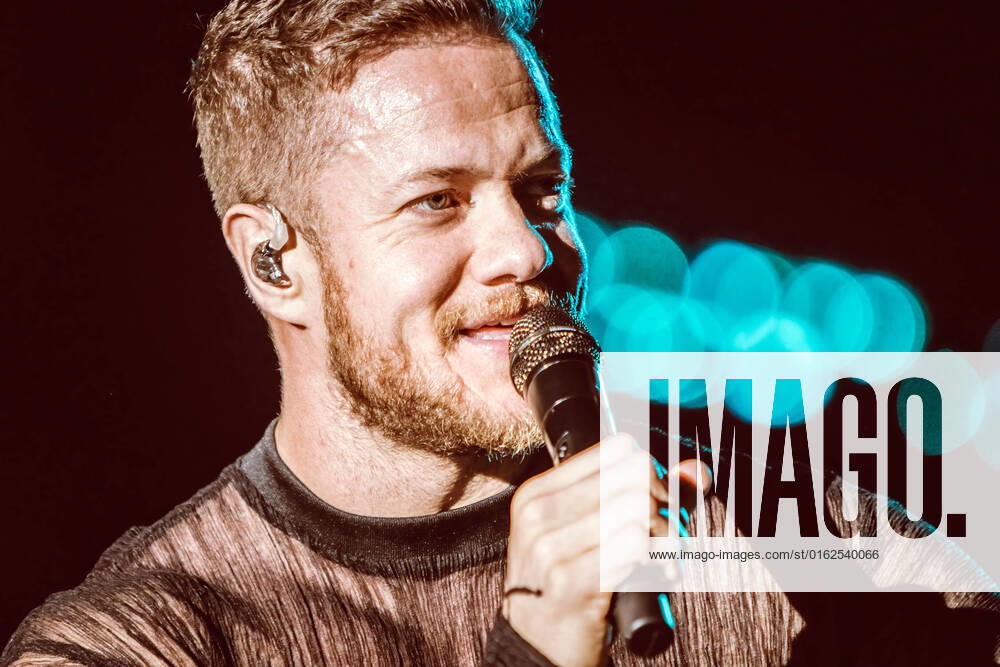 Dan Reynolds of Imagine Dragons performs on stage at MadCool in Ifema, Madrid. Madrid Spain - ZUMAs197 20220707_zaa_s197_378