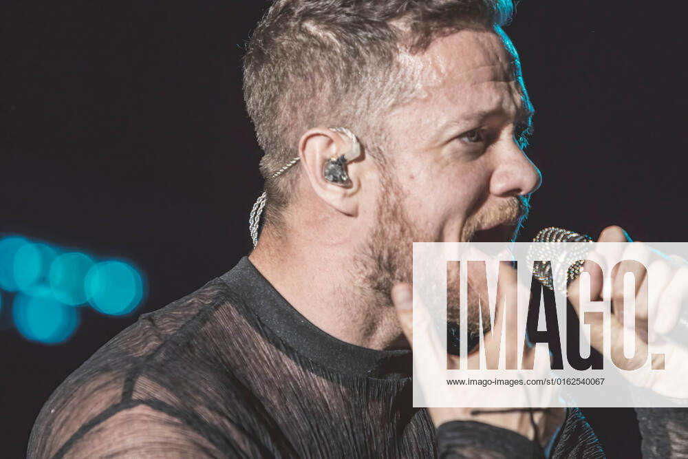 Dan Reynolds of Imagine Dragons performs on stage at MadCool in Ifema, Madrid. Madrid Spain - ZUMAs197 20220708_zaa_s197_052