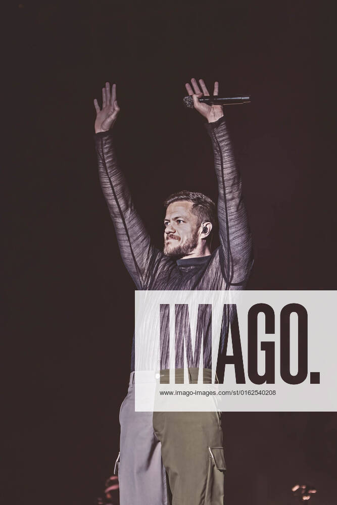 Dan Reynolds of Imagine Dragons performs on stage at MadCool in Ifema, Madrid. Madrid Spain - ZUMAs197 20220707_zaa_s197_373