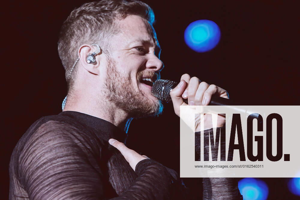 Dan Reynolds of Imagine Dragons performs on stage at MadCool in Ifema, Madrid. Madrid Spain - ZUMAs197 20220708_zaa_s197_059