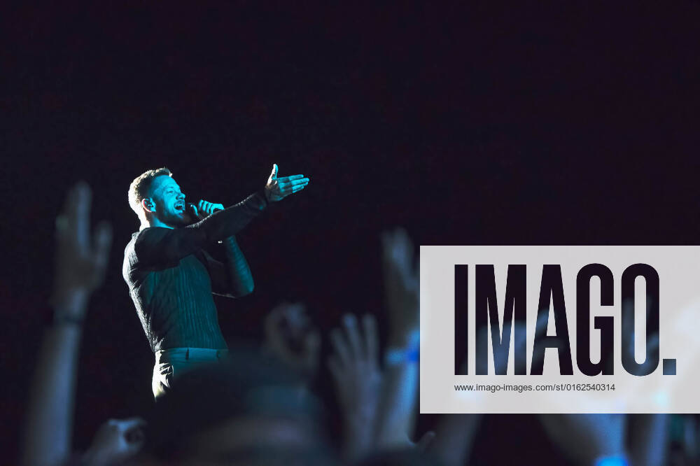 Dan Reynolds of Imagine Dragons performs on stage at MadCool in Ifema, Madrid. Madrid Spain - ZUMAs197 20220708_zaa_s197_061