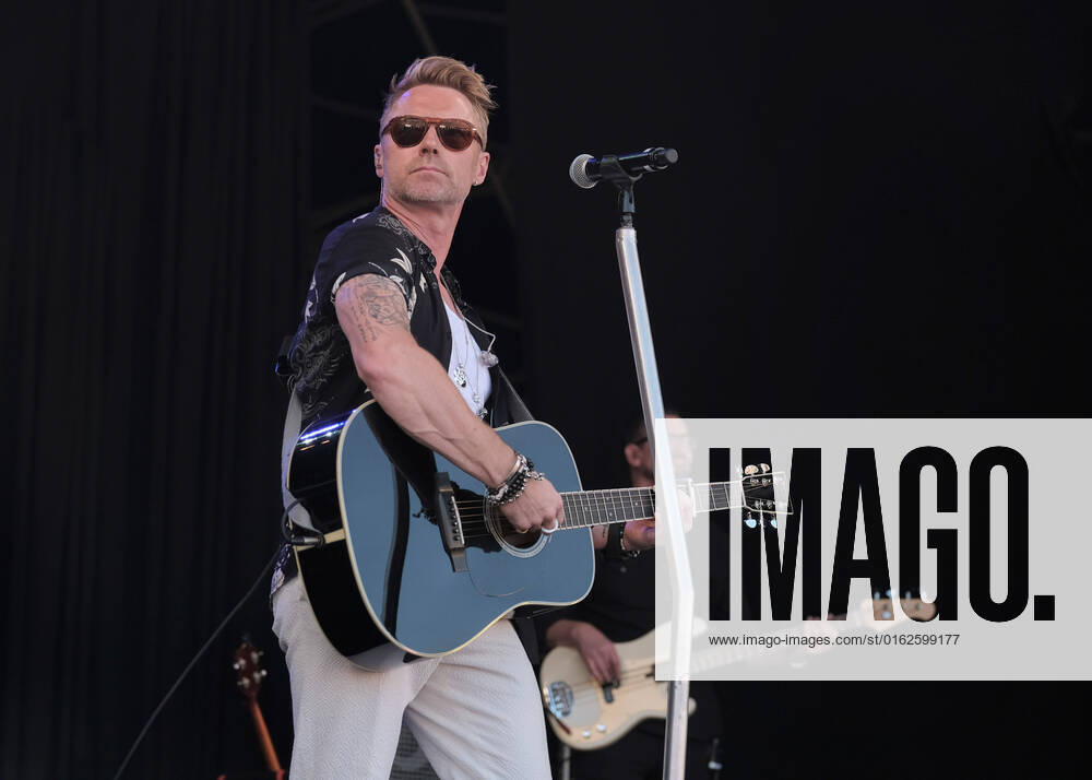 Irish-born singer, songwriter, television presenter, and host of the Magic Radio breakfast show, Ronan Patrick John Keating, former member of boy band Boyzone performing live at Cornbury Festival. Great Tew United Kingdom - ZUMAs197 20220710_zaa_s197_307