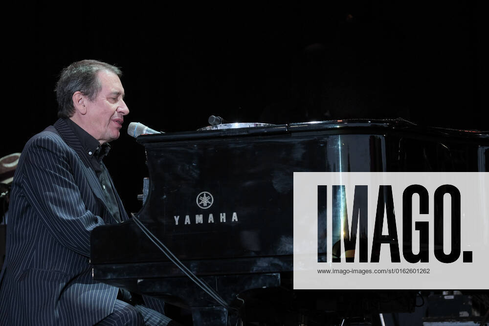 Julian Michael Holland OBE aka Jools Holland, English pianist singer, songwriter, producer, composer, television presenter and former member of the band Squeeze, performing live on stage at Cornbury Festival. Great Tew United Kingdom - ZUMAs197 20220710_zaa_s197_318