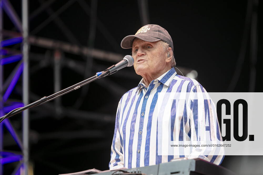 The Beach Boys Sixty Years of the Sound of Summer with Bruce Johnston keyboards from 1965, born June 27, 1942 in Chicago, Illinois, as Billy Baldwin live during an open air performance at the Freilichtbühne Junge Garde Dresden