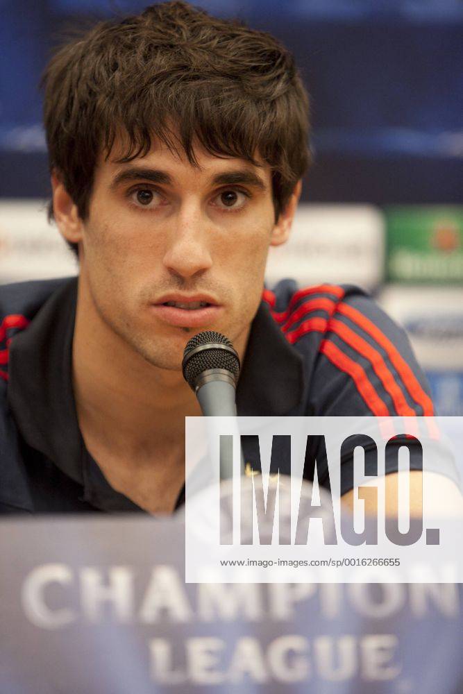 FC Bayern München s Javier Martinez attends Press Conference at Intercontinental Hotel in Madrid, Spain. April 22, 2014. (20140422202)