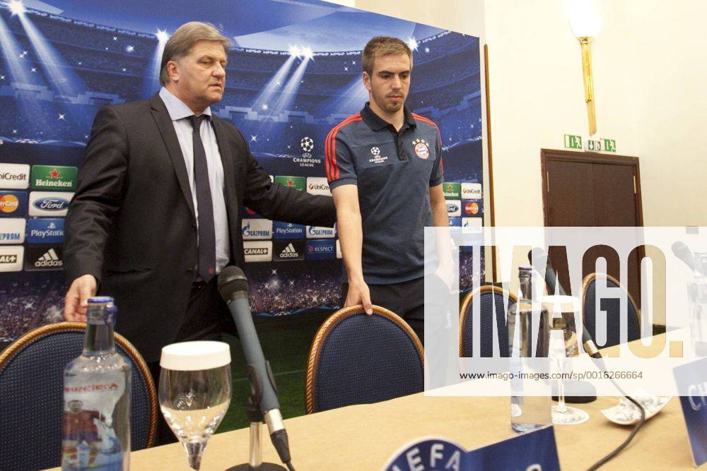 FC Bayern München s Philipp Lahm attends Press Conference at Intercontinental Hotel in Madrid, Spain. April 22, 2014. (20186919)