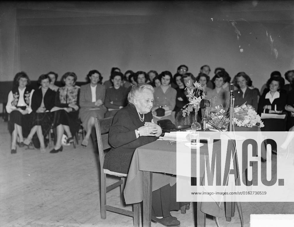 Anefo photo collection. Maria Montessori in Amsterdam. March 1, 1950. Amsterdam, Noord-Holland