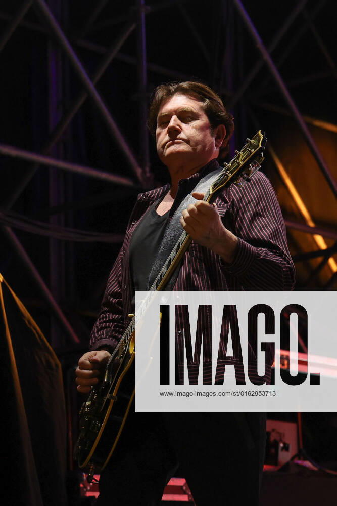 Charlie Burchill ,guitar during Simple Minds 40 Years of Hits, Music Concert in Pistoia, Italy, July 15 2022