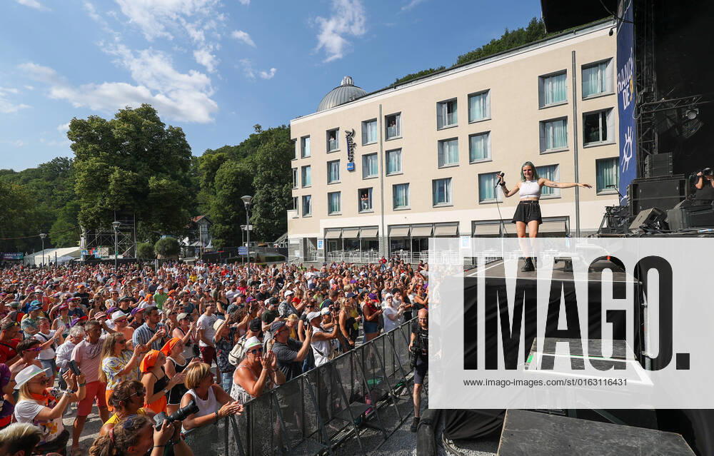 Belgian singer Doria D performs on the first day of the Francofolies de Spa festival in Spa, Wednesday 20 July 2022. This year s edition of the festival is taking place from 20 to 23 July. VIRGINIExLEFOUR 37666113