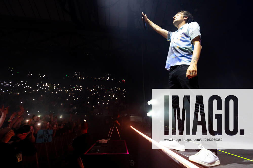 Louis Tomlinson performs at a sold out Margaret Court Arena on July 25, 2022 in Melbourne, Australia. - ZUMAp121 1013398997st