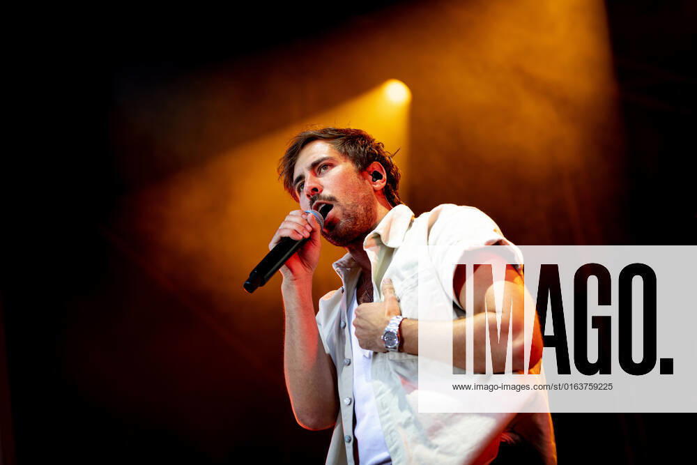 The singer songwriter Max Giesinger performs on Tuesday 26 07 22 in the castle Eyrichshof in Ebern district Haßberge in front of about 3000 visitors