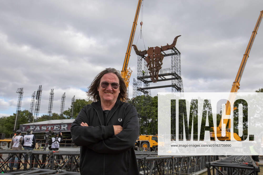 Wacken skull ready for fans from all over the world after 2 years of interruption Thomas Jensen, co-founder of Wacken Open Air was on site today at the symbolic skull day, when the landmark of Wacken Open Air was mounted between the main stages Schleswig Holstein Germany