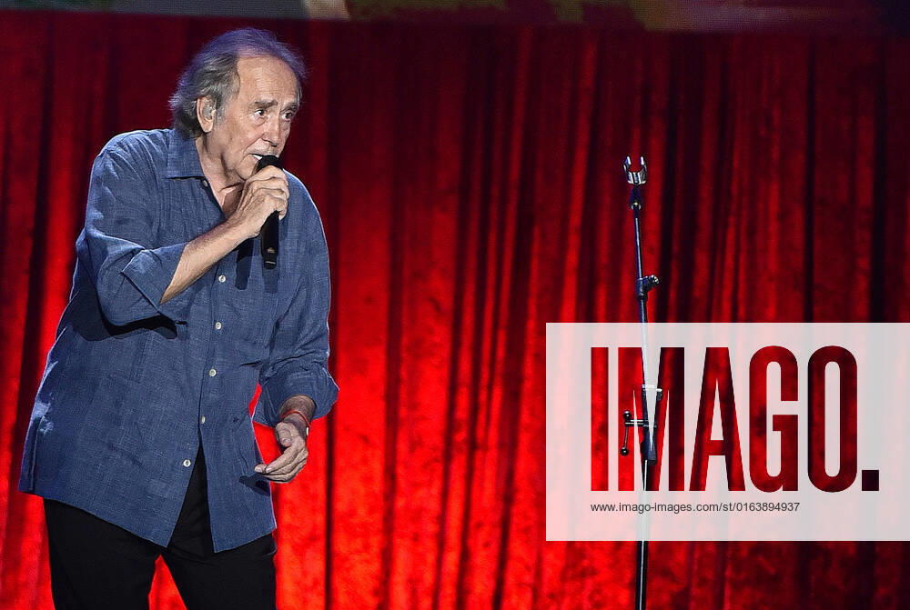 The Spanish singer-songwriter and poet Joan Manuel Serrat (78), performs at Jardines de Terramar in Sitges, before 2100 people with a Sold Out at the box office in one of the concerts that is part of his tour of farewell, The vice of singing, 1965-2022 Sitges Spain - ZUMAs197 20220729_zaa_s197_185