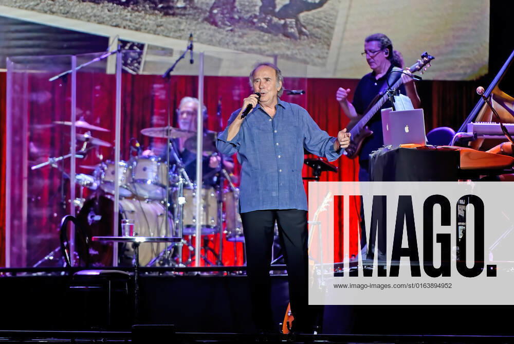 The Spanish singer-songwriter and poet Joan Manuel Serrat (78), performs at Jardines de Terramar in Sitges, before 2100 people with a Sold Out at the box office in one of the concerts that is part of his tour of farewell, The vice of singing, 1965-2022 Sitges Spain - ZUMAs197 20220729_zaa_s197_202