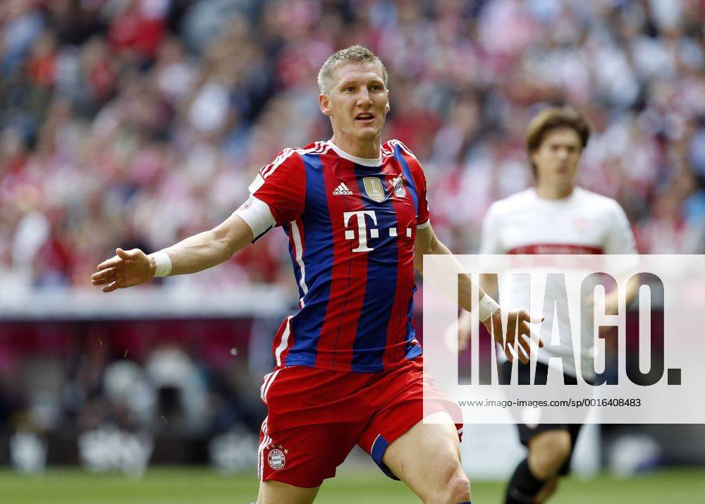 Bastian Schweinsteiger (Bayern) . FC Bayern München - VfB Stuttgart . München, GER, 10.05.2014 , 34. Spieltag, Fussball-Bundesliga 2013-2014 .