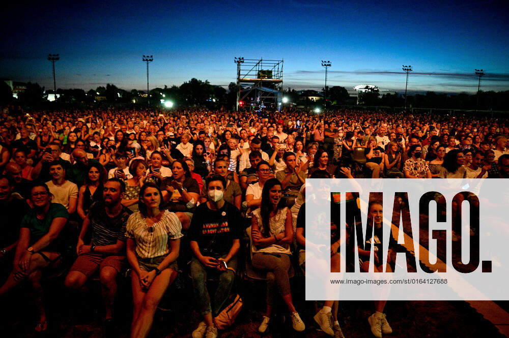 Fans attending the concert during Elisa - Back To The Future Live Tour 2022, Italian singer Music Concert in Treviso, Italy, August 02 2022