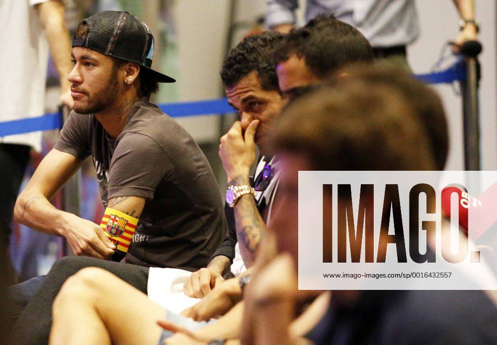 Barcelona, Spain - BARCELONA -may 15- SPAIN: Neymar in the CarlesPuyol farewell ceremony, held in the Auditorium 1899 of the FCB, the May 15, 2014. Photo: Joan Valls Urbanandsport Nurphoto. Football Farewell Ceremony: Carles Puyol - ZUMAn23