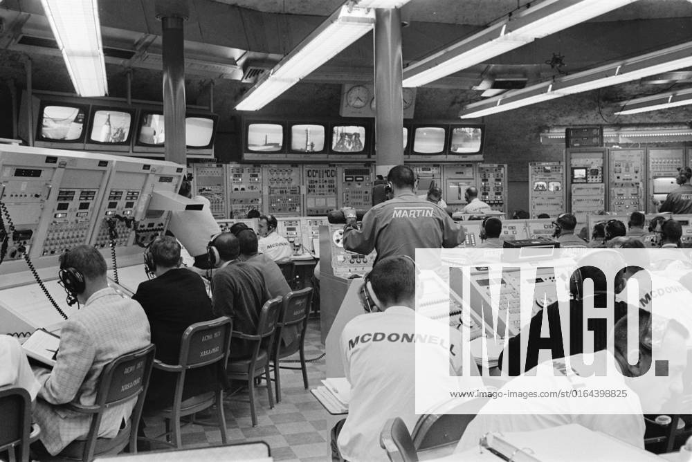 S65-61804 (15 Dec. 1965) --- Overall view of activity in blockhouse at Launch Complex 19 during the final moments of the Gemini-6 prelaunch countdown. The Gemini-6 spacecraft and launch vehicle at Pad 19 are seen on television monitors above consoles. In the spacecraft awaiting liftoff were astronauts Walter M. Schirra Jr., command pilot; and Thomas P. Stafford, pilot. The National Aeronautics and Space Administration successfully launched Gemini-6 at 8 37 a.m. (EST) on Dec. 15, 1965, on a two-day mission in space. An attempt will be made to rendezvous Gemini-6 with Gemini-7.