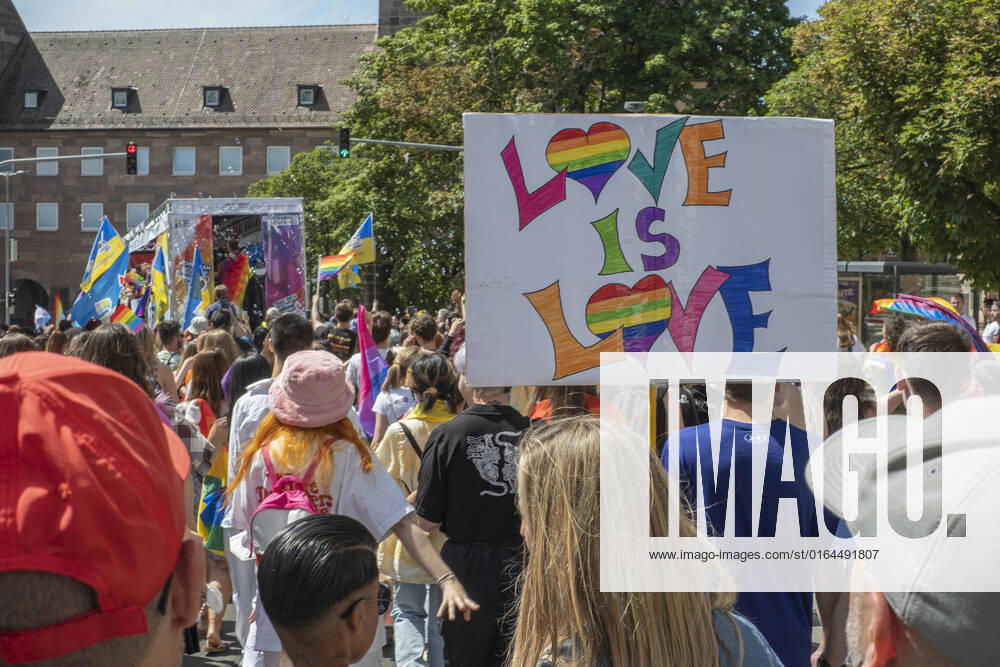 Christopher Street Day CSD,Nuremberg On Saturday, 06 08 2022, several thousand people took to the streets in Nuremberg on the occasion of Christopher Street Day, or CSD for short, and marched in a long parade through Nurembergs city center This years CSD was he