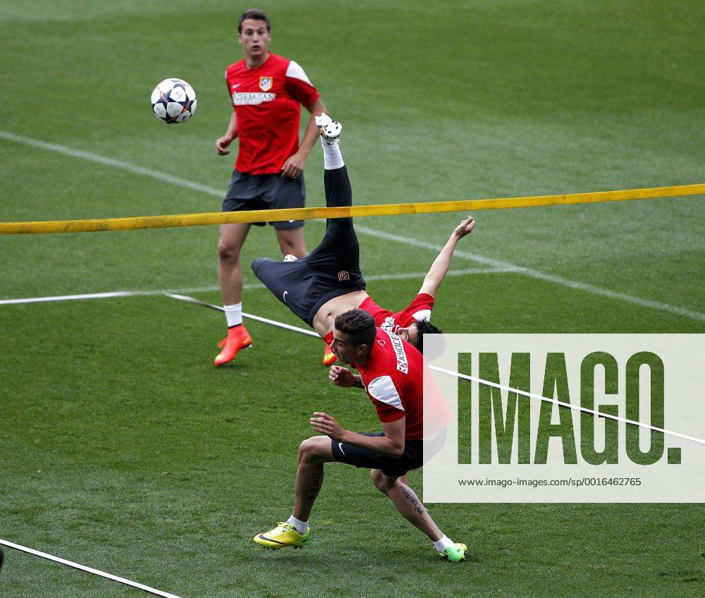 Atletico Madrid training session in Vicente Calderon stadium. In this picture, David Villa. CHEMAxREYx