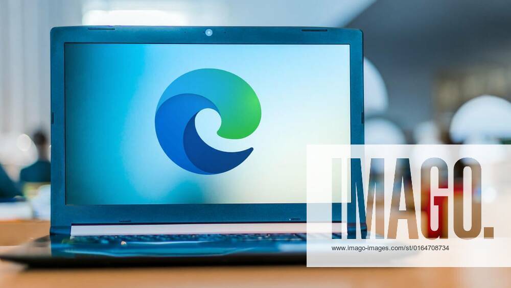 Laptop computer displaying logo of Microsoft Edge, POZNAN, POL - MAY 15, 2020: Laptop computer displaying logo of Microsoft Edge, a web browser developed by Microsoft, POZNAN, POL - MAY 15, 2020: Laptop computer displaying logo of Microsoft Edge, a web browser developed by Microsoft, 24.07.2020,