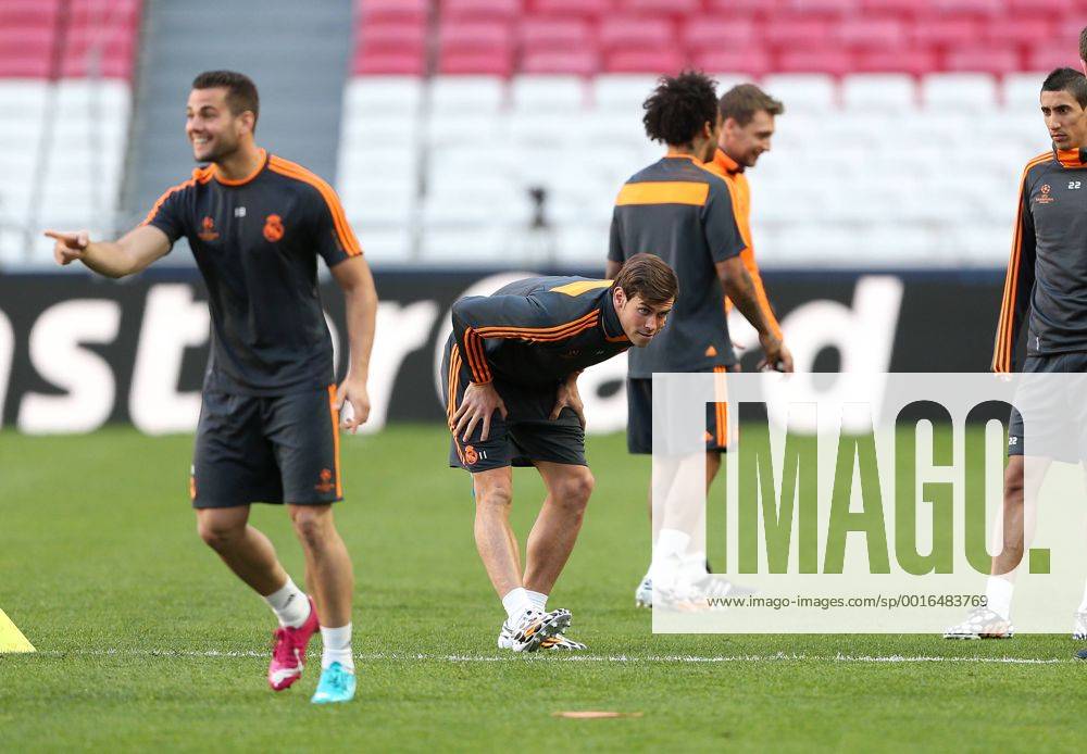 Real Madrids Gareth Bale during training Atletico Madrid Training Session - Champions League Final - Stadium of Light - Lisbon - Portugal - 23 05 2014 - Pic David Klein Sportimage .