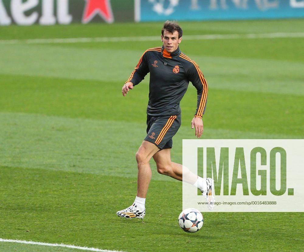 Real Madrids Gareth Bale during training Real Madrid Training Session - Champions League Final - Stadium of Light - Lisbon - Portugal - 23 05 2014 - Pic David Klein Sportimage .