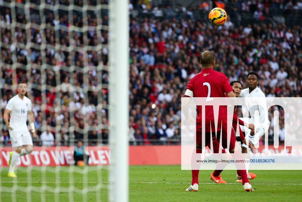 England s Daniel Sturridge scores the opening goal - International Friendly - England vs Peru - Wembley Stadium - London - 30 05 2014 - Pic Charlie Forgham-Bailey Sportimage .