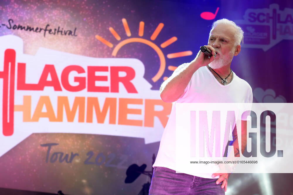 8 ten schlagerHammer 2022 Nino de Angelo at the 8 Schlager Hammer, venue in ORANIENBURG at the Orangerie Berlin 13 08 2022 Photopress Mueller Photopress Mueller