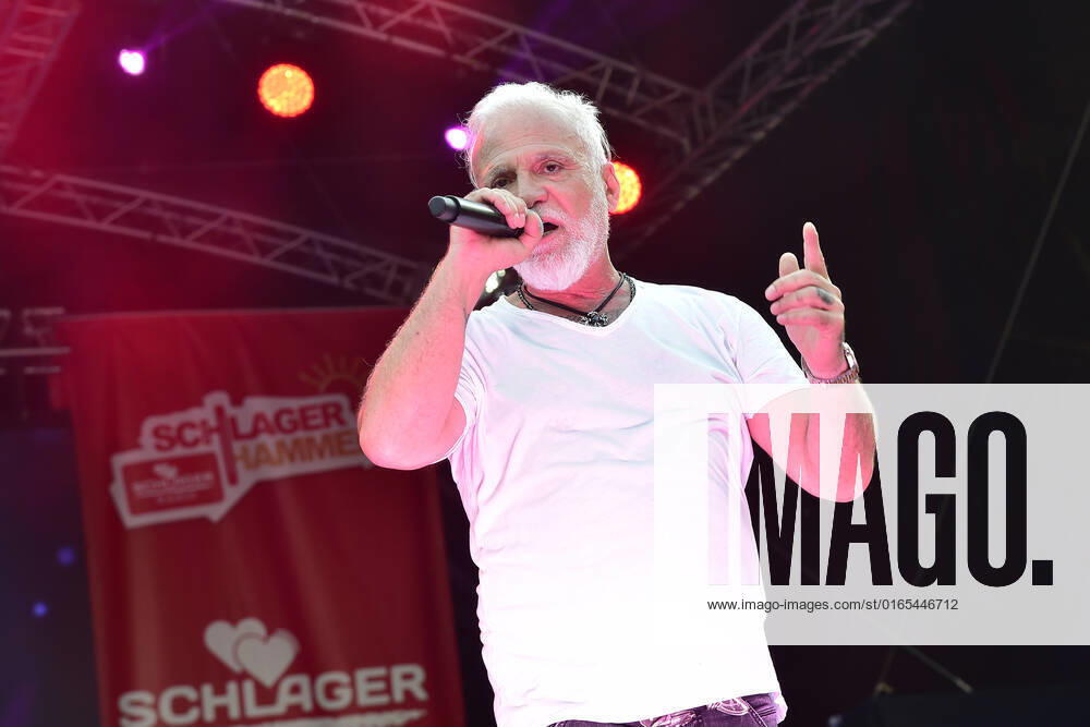 8 ten schlagerHammer 2022 Nino de Angelo at the 8 Schlager Hammer, venue in ORANIENBURG at the Orangerie Berlin 13 08 2022 Photopress Mueller Photopress Mueller