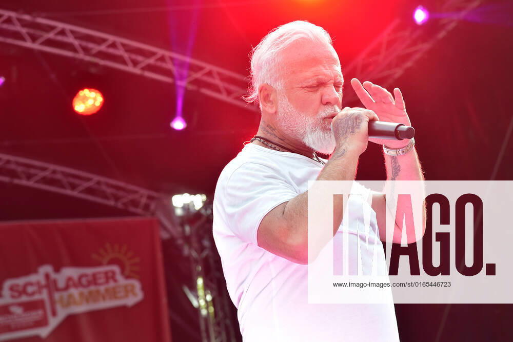 8 ten schlagerHammer 2022 Nino de Angelo at the 8 Schlager Hammer, venue in ORANIENBURG at the Orangerie Berlin 13 08 2022 Photopress Mueller Photopress Mueller
