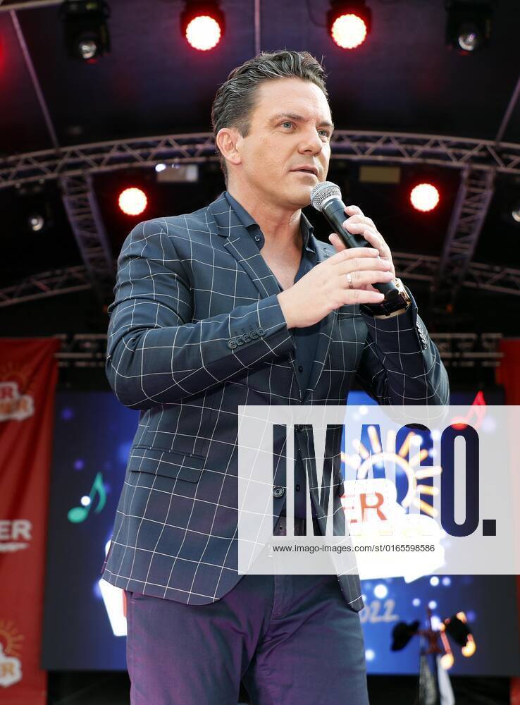Stefan Mross at the Schlager Radio Schlager Hammer Tour 2022 in Oranienburg