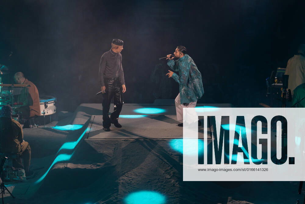 Karpe Oslo, Norway. 18th, August 2022. The Norwegian rap duo Karpe performs a live concert at Oslo Spektrum in Oslo. The duo consists of the two rappers Magdi Omar Ytreeide Abdelmaguid and Chirag Rashmikant Patel. Photo credit: Gonzales Photo - Per-Otto Oppi). Oslo Norway