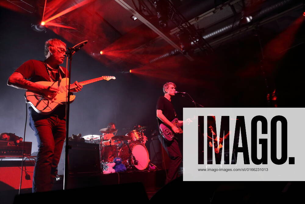 Rick McPhail, Arne Zank, Dirk von Lowtzow and Jan Müller, f l , of the band Tocotronic at a concert at the Columbiahalle in Berlin, 20 August 2022 Tocotronic concert Berlin