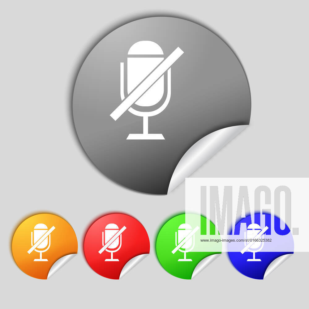 Less Audio Symbol No Microphone sign icon. Speaker symbol | IMAGO stock photo