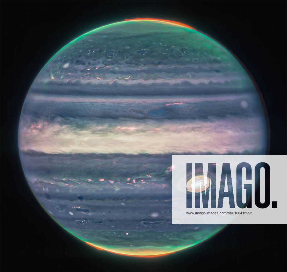 In a composite image released by , a new Jupiter photos is depicted in space with enhanced color from the James Webb Space Telescope that showcase the planet s features in detail. Jupiter Outer Space - ZUMAz03_ 20220822_new_z03_030