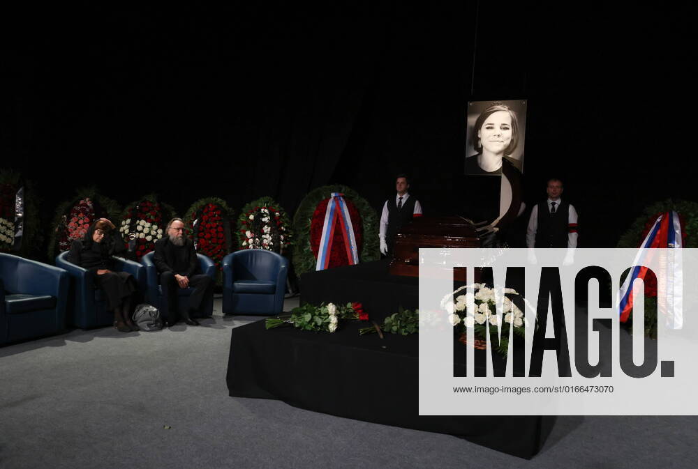A mourning ceremony for Russian journalist Darya Dugina (Platonova), a daughter of political philosopher Alexander Dugin, is held at the Ostankino Television Technical Center. On August 20, Dugina was killed in a car blast on Mozhaiskoye Highway near the village of Bolshiye Vyazyomy. According to the Russian Investigative Committee, an explosive device that had allegedly been planted in the journalist s Toyota Land Cruiser went off at around 21pm Moscow time on 20 August 2022. The woman behind the wheel died instantly. Vyacheslav Prokofyev TASS TS13F016
